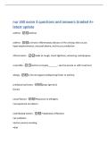nur 330 exam 3 questions and answers Graded A&plus;&NewLine;latest update&NewLine;asthma -asthma&NewLine;asthma -a chronic inflammatory disease of the airways that causes&NewLine;hyperresponsiveness&comma; mucosal edema&comma; and mucus production&NewLine;inflammation -leads to cough&comma; chest tightness&comma; whee