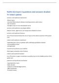 NURS 315 Exam 3 questions and answers Graded&NewLine;A&plus; latest update&NewLine;anterior cord syndrome mechanism&NewLine;-flexion injury&NewLine;-vascular&sol;atherosclerotic disease involving anterior spinal artery&NewLine;-disc herniation&NewLine;-Iatrogenic due to cross-clamping the aorta&NewLine;anterior 