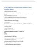 NURS 430 Exam 3 questions and answers Graded&NewLine;A&plus; latest update&NewLine;Defective cell proliferation &lpar;cancer&rpar;&NewLine;Cancer cells lose control over proliferation&comma; leads to continuous&comma; unregulated cell&NewLine;division&NewLine;Defective cell differentiation &lpar;cancer&rpar;&NewLine;Cells lose abili
