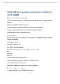 NURS 430 Exam questions and answers Graded A&plus;&NewLine;latest update&NewLine;Defective cell proliferation &lpar;cancer&rpar;&NewLine;Cancer cells lose control over proliferation&comma; leads to continuous&comma; unregulated cell&NewLine;division&NewLine;Defective cell differentiation &lpar;cancer&rpar;&NewLine;Cells lose ability