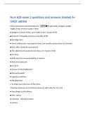 Nurs 629 exam 2 questions and answers Graded A&plus;&NewLine;latest update&NewLine;Infant assessment and development -■ Proportional changes&colon; weight&comma;&NewLine;height&comma; head&comma; nervous system&comma; chest&NewLine;● Weight increases 6-8lbs&comma; up to 20lbs in the 1st year of life&NewLine;■ Posterior fontanelle