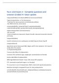 Nurs 1210 Exam 3 &ndash; Complete questions and&NewLine;answers Graded A&plus; latest update&NewLine;haloperidol&lpar;Haldol&rpar;&comma; thioridazine&lpar;Mellaril&rpar;&comma; fluohenazine&lpar;Polixin&rpar;&NewLine;Typical Antipsychotics&comma; or First Generations&NewLine;-Treatment for severe psychosis and behavioral problems&NewLine;-Has HIG