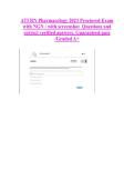 ATI RN Pharmacology 2023 Proctored Exam &NewLine;with NGN &sol; with screenshot  Questions and &NewLine;correct verified answers&period; Guaranteed pass &NewLine;&sol;Graded A&plus; &NewLine;&NewLine;&NewLine;&NewLine;