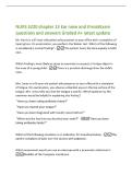 NURS 5220 chapter 13 Ear nose and throatExam&NewLine;questions and answers Graded A&plus; latest update&NewLine;Mr&period; Harris is a 67-year-old patient who presents to your office with a complaint of&NewLine;hearing loss&period; On examination&comma; you perform the Weber test&period; Which of the follow