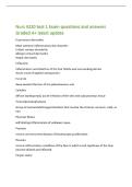 Nurs 5220 test 1 Exam questions and answers&NewLine;Graded A&plus; latest update&NewLine;Eczematous dermatitis&NewLine;Most common inflammatory skin disorder&colon;&NewLine;Irritant contact dermatitis&NewLine;Allergic contact dermatitis&NewLine;Atopic dermatitis&NewLine;Folliculitis&NewLine;Inflammation and infection of 