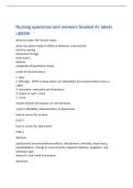 Nursing questions and answers Graded A&plus; latest&NewLine;update&NewLine;when to assess full mental status&NewLine;when any abnormality in affect or behavior is discovered&NewLine;initial screening&NewLine;behavioral change&NewLine;brain lesion&NewLine;aphasia&NewLine;symptoms of psychiatric 
