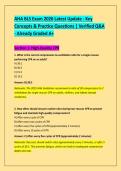 AHA BLS Exam 2026 Latest Update - Key &NewLine;Concepts & Practice Questions &vert; Verified Q&A - Already Grad