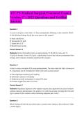 ATI PN Medical Surgical Proctored Exam &lpar; Version 17 &rpar; 2022 Questions and Verified Answers&NewLine;