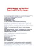 NRS 210 Midterm And Final Exam Questions With Verified Answers