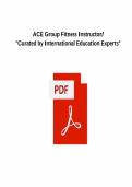 ACE Group Fitness Instructor&sol; Curated by International Education Experts