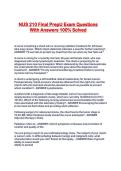 NUS 210 Final PrepU Exam Questions With Answers 100&percnt; Solved