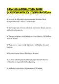 DASA 2026 ACTUAL STUDY GUIDE QUESTIONS WITH SOLUTIONS GRADED A&plus;