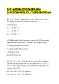 DSP 1 ACTUAL TEST PAPER 2026 QUESTIONS WITH SOLUTIONS GRADED A&plus;