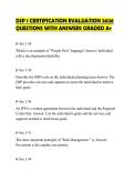 DSP 1 CERTIFICATION EVALUATION 2026 QUESTIONS WITH ANSWERS GRADED A&plus;