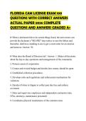 FLORIDA&lowbar;CAM&lowbar;LICENSE&lowbar;EXAM&lowbar;100&lowbar;QUESTIONS&lowbar;WITH&lowbar;CORRECT&lowbar;ANSWERS&lowbar;ACTUAL&period;