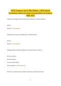 CRCST Progress Test 6 &lpar;9th Edition&rpar; HSPA Sterile Processing Technician Exam Prep Questions & Verified Answers 2026&ndash;2027