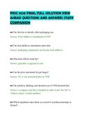 PKSC 1020 FINAL FULL SOLUTION VIEW &NewLine;AHEAD QUESTIONS AND ANSWERS STUDY &NewLine;COMPANION 