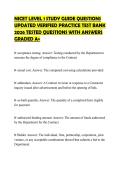 NICET&lowbar;LEVEL&lowbar;1&lowbar;STUDY&lowbar;GUIDE&lowbar;QUESTIONS&lowbar;UPDATED&lowbar;VERIFIED&lowbar;PRACTICE&lowbar;TEST