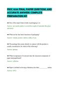 PKSC 1020 FINAL PAPER QUESTIONS AND &NewLine;ACCURATE ANSWERS COMPLETE &NewLine;PREPARATION KIT 