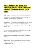 PROCORE&lowbar;FINAL&lowbar;TEST&lowbar;PAPER&lowbar;2026&lowbar;QUESTIONS&lowbar;AND&lowbar;SOLUTIONS&lowbar;GRADED&lowbar;A&plus;