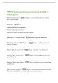 PMHNP Exam questions and answers Graded A&plus;&NewLine;latest update&NewLine;What is dissemination&quest; -Getting the research information out to those&NewLine;who need to know it&excl;&NewLine;Publication - highest level&NewLine;Presenting at National Conf