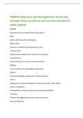 PMHNP Diagnosis and Management Across the&NewLine;Lifespan Exam questions and answers Graded A&plus;&NewLine;latest update&NewLine;PMHNP&NewLine;Psychiatric-Mental Health Nurse Practitioner&period;&NewLine;DNP&NewLine;Doctor of Nursing Practice degree&period;&NewLine;Office Hours&NewLine;Instructor availability by appointmen