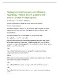 Portage Learning Developmental &lpar;Lifespan&rpar;&NewLine;Psychology - Module 3 Exam questions and&NewLine;answers Graded A&plus; latest update&NewLine;The 6th Stage - Internalization of Schemas&NewLine;In which Sensorimotor substage do infants learn to use symbols&quest;&NewLine;Tertiary circular reactions
