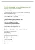Portage PSYC 140 module 1 Exam questions and&NewLine;answers Graded A&plus; latest update&NewLine;The 4 features of lifespan development -1&period; lifelong&NewLine;2&period; multidirectional&NewLine;3&period; multidisciplinary&NewLine;4&period; multidimensional&NewLine;Define multidirectional -Change doesn't consist of o