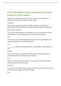 Portage PSYC 140 Module 1 Exam questions and&NewLine;answers Graded A&plus; latest update&NewLine;Development -is multidimensional&comma; multidisciplinary&comma; multidirectional&comma; and&NewLine;lifelong&NewLine;Lifelong -development is lifelong and therefore it is important to consider&NewLine;development a