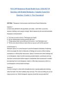 NUR 2459 Rasmussen Mental Health Exam 1 2026&sol;2027 50 Questions with Detailed Rationales &vert; Complete Exam-Style Questions &vert; Graded A&plus; Pass Guaranteed