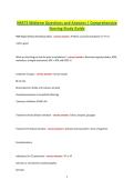 NR572 Midterm Questions and Answers Comprehensive Nursing Study Guide