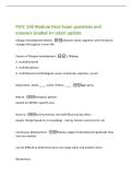 PSYC 140 Module Final Exam questions and&NewLine;answers Graded A&plus; latest update&NewLine;Lifespan Development Define -physical&comma; social&comma; cognitive&comma; and emotional&NewLine;changes throughout human life&NewLine;Factors of lifespan development -1&period; lifelong&NewLine;2&period; multidirectional&NewLine;3&period; multid