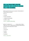 POLI 2051 EXAM PREP UPDATED &NewLine;QUESTIONS AND ACCURATE ANSWERS &NewLine;FULL STUDY MATERIAL 