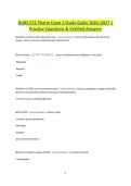 NURS 572 Pharm Exam 2 Study Guide 2026&ndash;2027 Practice Questions & Verified Answers