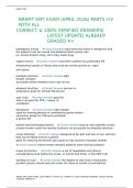 NREMT EMT EXAM &lpar;APRIL 2026&rpar; PARTS I-IV WITH ALL CORRECT 100 VERIFIED ANSWERS
