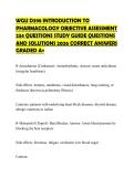 WGU D398 INTRODUCTION TO PHARMACOLOGY OBJECTIVE ASSESSMENT 234 QUESTIONS STUDY