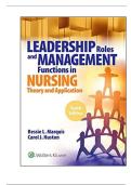 NURSING 563 Leadership Roles and Management Functions in Nursing Exam Elaborations Updated Latest 2026&ndash;2027 Nursing Leadership Management Healthcare Administration Delegation Clinical Decision Making Exam Questions with Verified Answers for MSN BSN RN Nur
