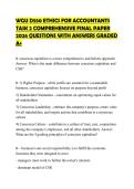 WGU D550 ETHICS FOR ACCOUNTANTS TASK 2 COMPREHENSIVE FINAL PAPER 2026 QUESTIONS