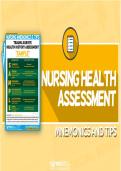 APEA Nursing Health Assessment Test Bank 2 Updated Latest 2026&ndash;2027 Advanced Health Assessment Physical Examination Clinical Assessment Nurse Practitioner Exam Questions with Verified Answers for NP FNP APRN MSN DNP Nursing Students and Instructors&period;