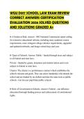 WGU&lowbar;D017&lowbar;SCHOOL&lowbar;LAW&lowbar;EXAM&lowbar;REVIEW&lowbar;CORRECT&lowbar;ANSWERS&lowbar;CERTIFICATION&lowbar;EVALUATION&period;