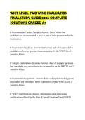 WSET LEVEL TWO WINE EVALUATION FINAL STUDY GUIDE 2026 COMPLETE SOLUTIONS
