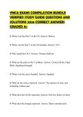 YMCA&lowbar;EXAMS&lowbar;COMPILATION&lowbar;BUNDLE&lowbar;VERIFIED&lowbar;STUDY&lowbar;GUIDE&lowbar;QUESTIONS&lowbar;AND
