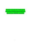 Introduction to Managerial Accounting 7th Edition by Peter C&period; Brewer Ray H&period; Garrison and Eric W&period; Noreen Test Bank Updated Latest 2026&ndash;2027 Managerial Accounting Cost Management Budgeting Performance Evaluation Decision Making Financial Analysis Exam Quest