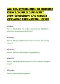WGU D684 INTRODUCTION TO COMPUTER SCIENCE COURSE CLOSING SCRIPT UPDATED