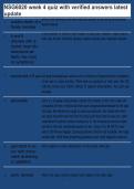 NSG6020 week 4 Quiz with Verified Answers&period; LATEST UPDATE