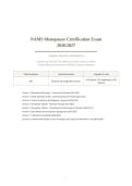NAMS MENOPAUSE CERTIFICATION ACTUAL EXAM 2026&sol;2027 &vert; Complete Questions & Evidence-Based Solutions &vert; NCMP Prep &vert; Pass Guaranteed - A&plus; Graded&NewLine;&NewLine;