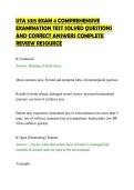 UTA 5315 EXAM 4 COMPREHENSIVE EXAMINATION TEST SOLVED QUESTIONS AND CORRECT ANSWERS