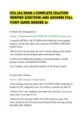 UTA 5315 EXAM 4 COMPLETE SOLUTION VERIFIED QUESTIONS AND ANSWERS FULL STUDY GUIDE