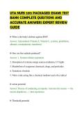 UTA NURS 5315 PACKAGED EXAMS TEST BANK COMPLETE QUESTIONS AND ACCURATE ANSWERS