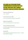 UTA NURS 5315 PACKAGED EXAMS COMPREHENSIVE EXAMINATION TEST SOLVED